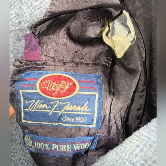 100% Pure Wool 44L Wm.F.Farah Suit Jacket - Picture 6 of 7